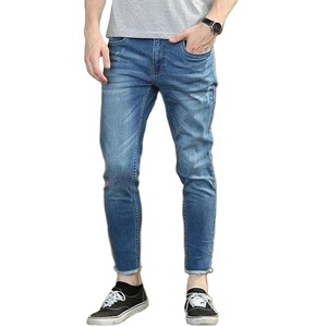 Pantalon en jean pour homme, coton et élasthanne, décontracté, écologique, respirant, coupe crayon, haute qualité, prix abordable, vente en gros, OEM, export - Product Image 1