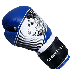 Équipement de boxe professionnel en cuir, gants de frappe et de sparring 12 oz, équipement d'entraînement personnalisé, gants de boxe en PU. - Product Image 4