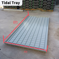 Table de culture hydroponique durable avec plateau de culture en plastique ABS pour système d'irrigation par flux et reflux pour serres commerciales
