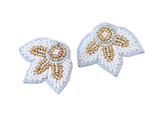 Pendientes de Flores con Cuentas Doradas, Pendientes Personalizados con Múltiples Cuentas, Joyería Festiva para Mujer al Mejor Precio - Product Image 1