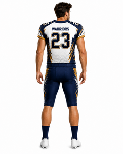Uniforme de Fútbol Americano Personalizado para Hombre Warriors, Sublimado, Transpirable, Conjunto de Jersey y Pantalones de Poliéster, Número 23 - Product Image 4