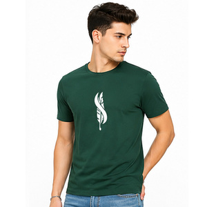 เสื้อยืดคอตตอนพรีเมียมผู้ชายขายส่ง OEM ODM ออกแบบเองได้ สวมใส่สบาย ระบายอากาศดี เสื้อแขนสั้นลำลอง ผู้ผลิตเสื้อผ้า - Product Image 4