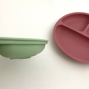 Food-Grade Silicone Suction Plate for Babies Toddler Feeding Tray Eco-friendly Baby-led weaning plate Microwave Dishwasher safe - Product Image 2