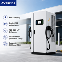 Nuevo Cargador para Vehículos Eléctricos DC de 120kW, Estación de Carga Rápida para Vehículos Eléctricos, Doble CCS2, Comercial, para Flotas, EVSE con OCPP 1.6/2.0