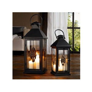 Stylish decorative candle <b>lantern</b> designed for elegant ambiance creation in modern interiors and celebration <b>settings</b> - Product Image 1