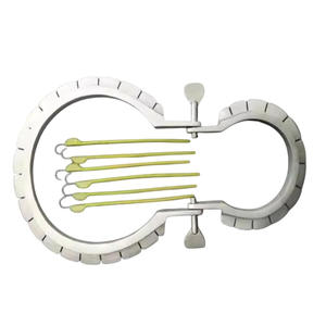 Pinces de pansement manuelles Lone Star à 10 crochets, Classe I, pour chirurgie générale et gynécologie, ensemble chirurgical réutilisable en acier inoxydable avec poignée - Product Image 3
