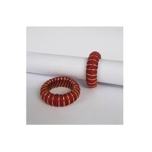 Anneaux de serviette modernes en coton faits à la main, colorés et enveloppés de fil, écologiques et durables, pour décoration de mariage et ambiance festive vibrante, vente en gros - Product Image 2