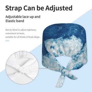 Professional High Quality Custom Unisex <b>Scrub</b> <b>Caps</b> Adjustable Doctor Nurse Uniform Quick Dry Breathable Logo Hospital Use - Product Image 3