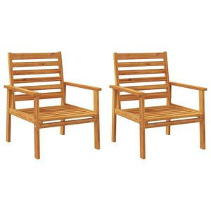 Fauteuil en bois d'acacia massif, mobilier de patio durable avec finition bois naturel standard - Product Image 2