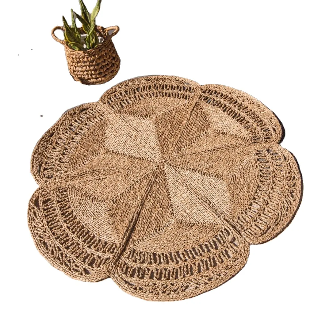 Big Sale Handwoven Water Hyacinth Door Mat & Rug For Home Decor 100% Natural Durable from Vietnam Factory