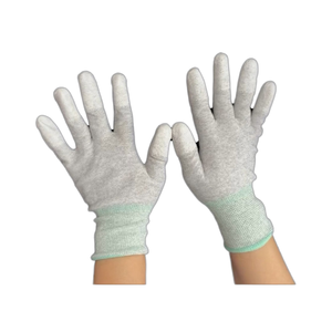 Gants de protection antidérapants à usage industriel, enduits de PU antistatiques, gants de sécurité à tricoter - Product Image 4
