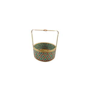 Decorative Bamboo Gift <b>Basket</b> Natural Material for Retail <b>Display</b> - Product Image 3