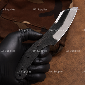 UA Supplies High Carbon Steel Full Tang Straight Back <b>Clip</b> Point Blank Blade EDC Hunting Camping Knife Making Kit Handle 8-Inch - Product Image 3
