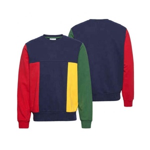 2022 sudadera cómoda de lana bordada recortada para hombre patrón impreso personalizado 100% algodón teñido liso superventas invierno - Product Image 3