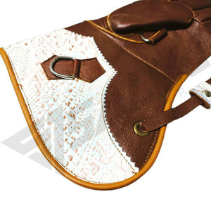 Wholesale Cowhide Leather Double Layer Falconry Gloves <b>Trainers</b> Soft Breathable <b>Waterproof</b> Anti-Slip Touch Screen Portable - Product Image 2
