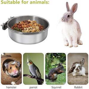 2 petits bols d'alimentation pour oiseaux, coupelles pour alimenter les perroquets, pour vos amis à fourrure! - Product Image 1