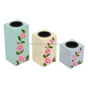 Portavelas Ecológico de Incrustaciones de Hueso de Primera Calidad para Decoración Navideña del Hogar, Hecho a Mano con Opciones Personalizables - Product Image 5