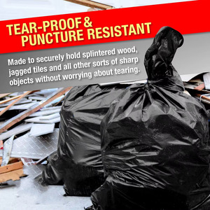 Sacs poubelle industriels biodégradables et compostables à 100 %, résistants, recyclables, en HDPE/LDPE/LLDPE, respectueux de l'environnement - Product Image 5