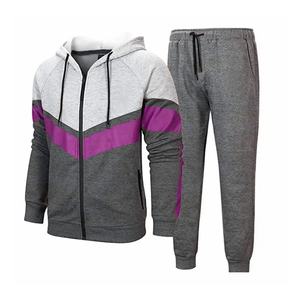 Chándal informal de invierno con capucha y cremallera para hombre, hecho de 1 conjunto, chándal informal, ropa deportiva, logotipo personalizado - Product Image 4