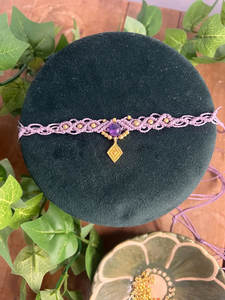 Collar de Mariposa de Macramé Hecho a Mano con Cuentas de Cobre y Cuarzo, Ajustable, Chapado en Oro de 14K, Joyería Unisex para Aniversario - Product Image 3