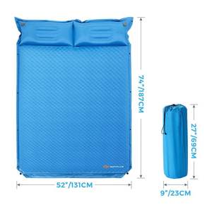 Self-Inflating Outdoor Camping <b>Sleeping</b> Mat <b>with</b> Integrated <b>Pillows</b> <b>Bag</b> Convenience for Hikers and Backpackers - Product Image 4