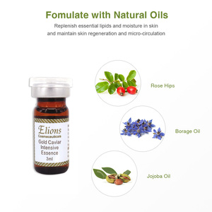 Ampolla Facial Líquida Antienvejecimiento, Iluminadora, Blanqueadora e Hidratante con Extracto de Caviar, Escualano y Rosa Mosqueta para Cuello y Rostro - Product Image 4