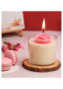Bougie parfumée romantique en cire de soja et paraffine, sans flamme, pour l'intérieur, faite à la main, écologique, design moderne, décoration d'intérieur, cadeau - Product Image 2