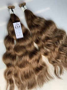 Extensions de cheveux vierges en vrac au prix de gros Double noyade 100 grammes Couleurs claires 22 pouces - Product Image 6