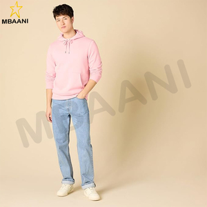 Sudadera con Capucha Unisex en Color Rosa Claro - Product Image 6