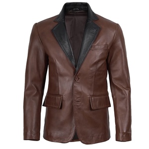 Chaqueta de Motocicleta 5KINGZ SPORTS de Cuero Genuino, Resistente al Viento, para Invierno, con Cuello Camisero, Color Negro Intenso, Estilo Urbano - Product Image 2