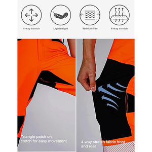 กางเกงคาร์โก้สะท้อนแสง Hivis สวมใส่สบาย ทนทาน เหมาะสำหรับงานก่อสร้าง ชุดทำงานสำหรับผู้ชาย - Product Image 5