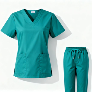 Nouvelle conception de tenues médicales unisexes pour infirmières, uniformes d'hôpital en tissu polyester Dobby, détection des aiguilles, fusion sans couture - Product Image 6