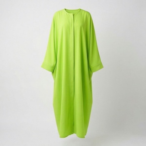 Abaya pour femmes musulmanes, robe longue islamique modeste, tissu doux, soirée, polyester respirant, vente en gros pour détaillants, dernières nouveautés - Product Image 1