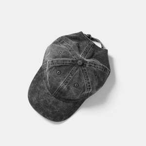 Gorra de Béisbol Unisex de Algodón con Visera Curva, Estilo Casual, de Tela Vaquera Lavada, con 6 Paneles y Bordado de Logotipo Personalizado al por Mayor - Product Image 3