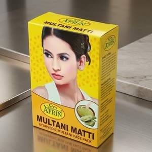 Mascarilla Facial de Arcilla Multani Matti Pura Afrin para Aclarar la Piel, Controlar la Grasa y Tratar el Acné, Paquete de Hierbas Naturales de 250g - Product Image 4