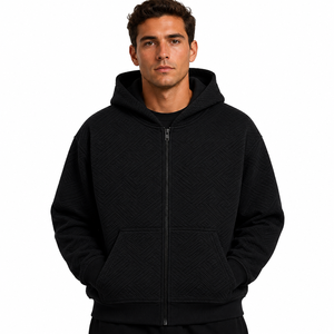 Men's 100% Cotton Full <b>Zip</b> Hoodie Fleece Sweatshirt Regular Fit <b>Zip</b> <b>Up</b> Hooded <b>Jacket</b> for Winter Casual Wear - Product Image 4