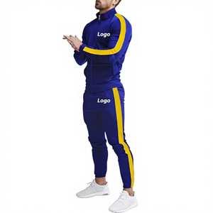 Chándal deportivo para hombre, para gimnasio, entrenamiento y correr, chándal con cremallera larga para culturismo, con logo propio del gimnasio. - Product Image 4