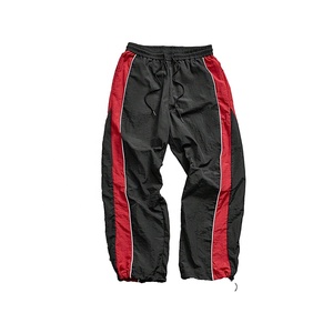 Top Quality Latest Color Block Men's <b>Track</b> Pants Drawstring Mid Waist Straight Leg Sports <b>Trousers</b> For Casual Streetwear - Product Image 1