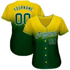 Camiseta de béisbol clásica con nombre y número personalizados, camiseta deportiva con botones y número de equipo personalizado, 100% poliéster transpirable - Product Image 2