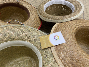 Chapeaux de paille sombrero mexicains vintage en jonc de mer, à logo rayé, pour usages décontractés, fêtes, mariages, quotidien, été, plage, extérieur, pêche, unisexe - Product Image 6