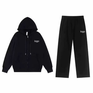 Private Label women tracksuit Soft French Terry jogger <b>set</b> Wholesale Custom Logo Manufacturer - Product Image 2