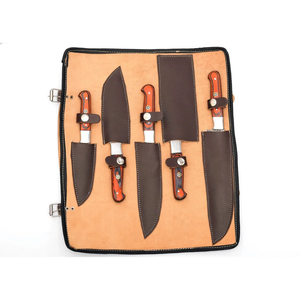 Juego de Cuchillos de Cocina Profesionales de Damasco, Forjados a Mano, con Mango de Madera, para Restaurantes, Venta al Por Mayor - Product Image 4