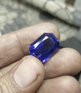 Tanzanite bleu royal de 21,77 carats, taille brillant, couleur de luxe, zoïsite naturelle, pierre précieuse en vrac avec loupe, qualité impeccable - Product Image 3