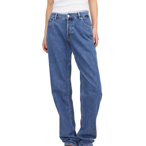 Pantalones Vaqueros Vintage con Lavado Ácido para Mujer, Transpirables, Estilo Holgado, Casual, Elegantes, de Cintura Alta, para Usar en la Calle o en Discotecas - Product Image 5