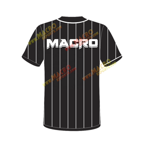 Maillots de baseball unisexes pour vêtements de sport, sublimation personnalisée, anti-UV, séchage rapide, respirant, uniforme de baseball en gros - Product Image 6
