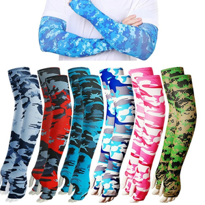 OEM Custom LOGO Sublimation Elbow Ice Silk Cool Arm Sleeve Gym <b>Running</b> Non-slip Silicone Baseball Volleyball Football Arm Sleeve - Product Image 5