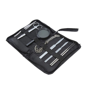 Kits chirurgicaux 12 pièces en acier inoxydable allemand, ciseaux, pinces, forceps, kit chirurgical avec étui, prix bas, vente en gros - Product Image 1