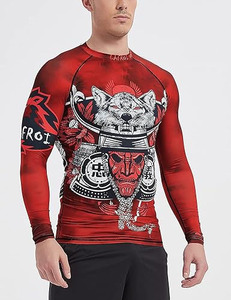 Men's Long Sleeve UPF 50+ Baselayer Skins Performance Fit <b>Compression</b> Rash Guard - Product Image 4