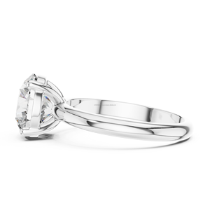 Anillo de corte redondo de Plata de Ley 925 Chapado en Fiona Leahy con circonita cúbica MOQ bajo para regalos de mujer - Product Image 3