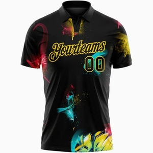 INDEX SPORTSWEAR Custom Golf Polo Shirt <b>Men</b> Purple Yellow Sublimated Print Moisture Wicking Short Sleeve Regular Fit - Product Image 6